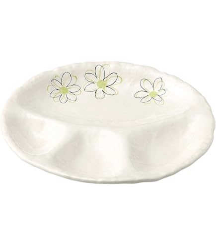 Amazon｜萬古焼 オーブン対応 オーバル ランチプレート 仕切りプレート